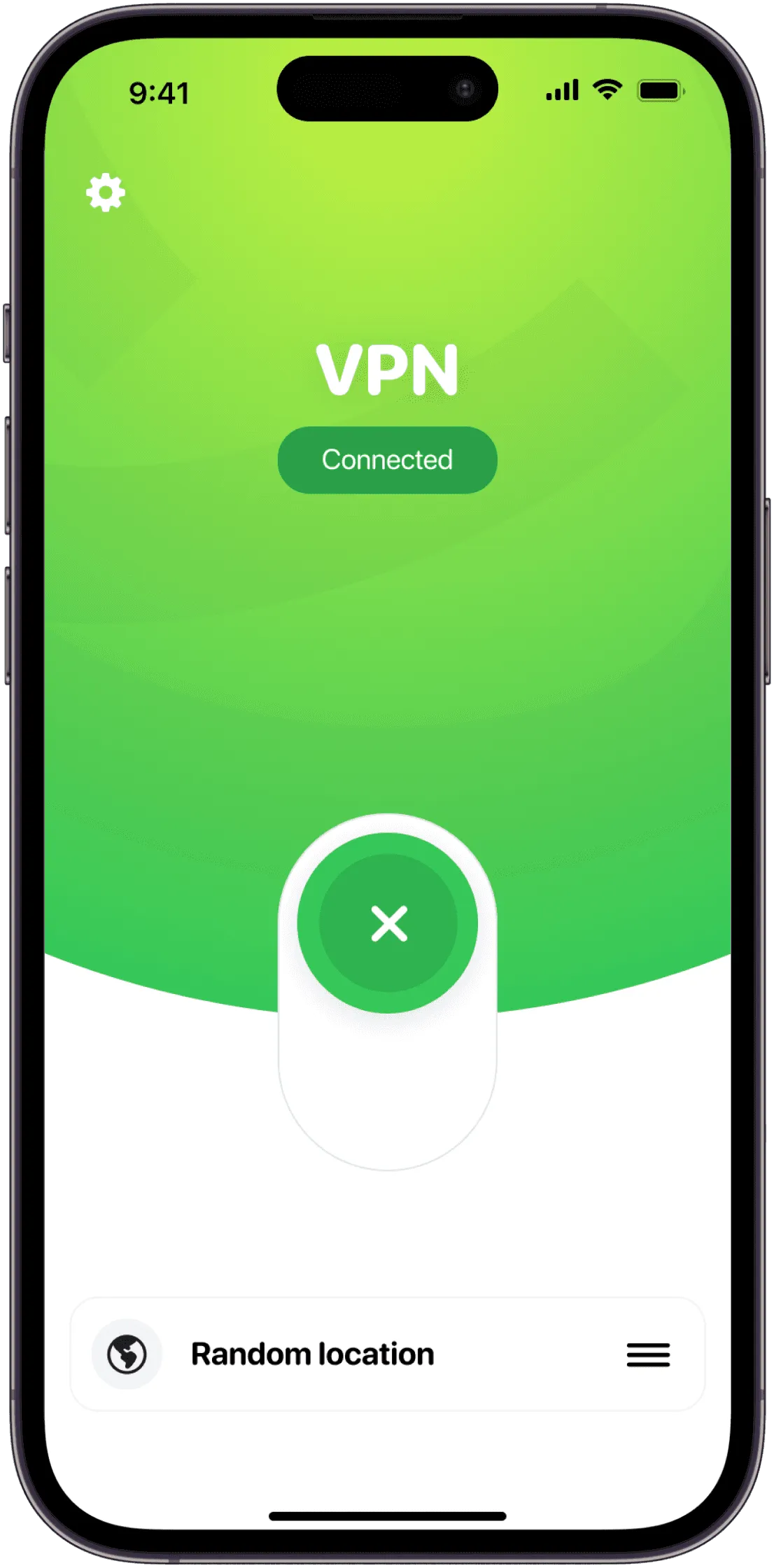SafeTunnel VPN connected screen